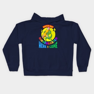 Watch Out Kindergarten Here I Come | Kindergarten Dinosaur Kids Hoodie